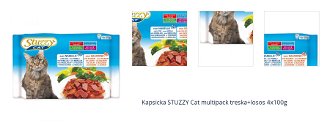 Kapsicka STUZZY Cat multipack treska+losos 4x100g 1