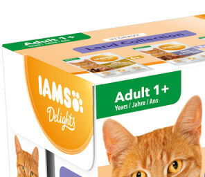 Kapsičky IAMS výber zo suchozemského mäsa v omáčke multipack 1020g (12x85gr) 6