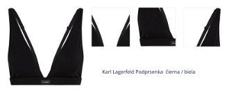 Karl Lagerfeld Podprsenka  čierna / biela 1