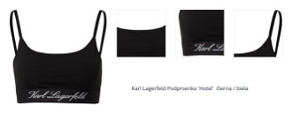 Karl Lagerfeld Podprsenka 'Hotel'  čierna / biela 1