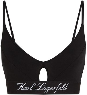 Karl Lagerfeld Podprsenka 'Hotel'  čierna / biela 2