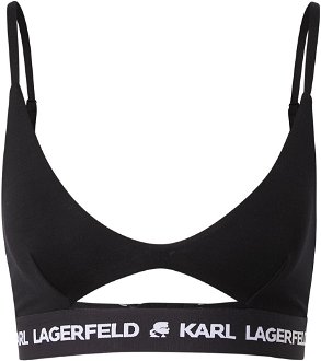 Karl Lagerfeld Podprsenka 'Peephole'  čierna / biela 2