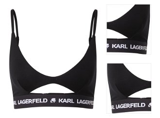 Karl Lagerfeld Podprsenka 'Peephole'  čierna / biela 3