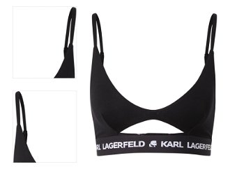 Karl Lagerfeld Podprsenka 'Peephole'  čierna / biela 4