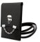Taška na telefón Karl Lagerfeld Saffiano Metal Ikonik, čierna