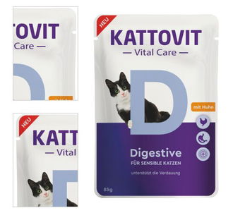 Kattovit Digestive kapsičky kura 85g 4