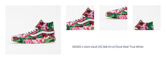 KENZO x Vans Vault OG Sk8-Hi LX Floral Red/ True White 1