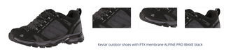 Kevlar outdoor shoes with PTX membrane ALPINE PRO IBANE black 1