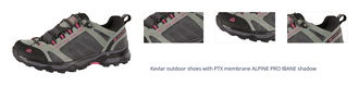 Kevlar outdoor shoes with PTX membrane ALPINE PRO IBANE shadow 1