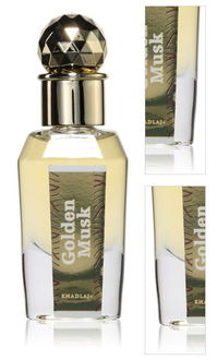 Khadlaj Golden Musk parfémovaný olej unisex 15 ml 3