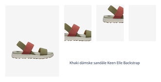 Khaki dámske sandále Keen Elle Backstrap 1