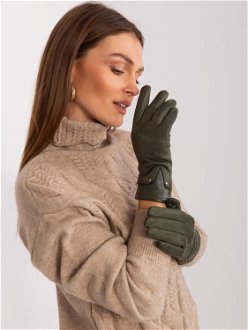 Khaki Elegant Women's Gloves