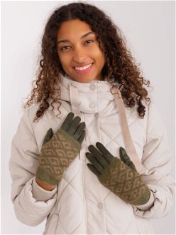 Khaki Winter Smartphone Gloves