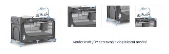 Kinderkraft JOY cestovná s doplnkami modrá,KINDERKRAFT Postieľka cestovná Joy s doplnkami Blue 1