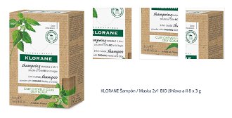 KLORANE Šampón / Maska 2v1 BIO žihľava a íl 8 x 3 g 1