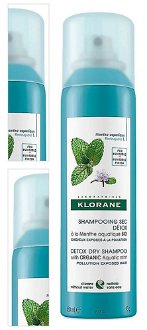 KLORANE Suchý šampón mäta vodný-detox 150 ml 4