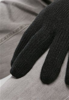 Knitted gloves black 8