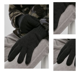 Knitted gloves black 3