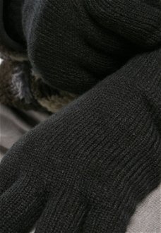 Knitted gloves black 5