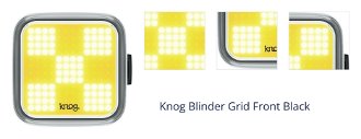 Knog Blinder Grid 200 lm Black Cyklistické svetlo 1