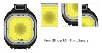 Knog Blinder Mini Front 50 lm Black Square Cyklistické svetlo 1