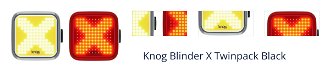 Knog Blinder X Black Front 200 lm / Rear 100 lm X Cyklistické svetlo 1