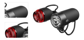 Knog Plug Black Front 250 lm / Rear 10 lm Cyklistické svetlo 4