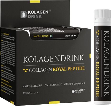 KolagenDrink Royal Peptide Beauty Shots hydrolyzovaný prémiový morský kolagén v ampulkách 20 x 25 ml