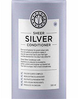 Kondicionér pre neutralizáciu žltých tónov Maria Nila Sheer Silver Conditioner - 300 ml (NF02-3641) + darček zadarmo 5