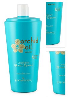 Kondicionér pre poškodené vlasy Kléral System Orchid Oil Instant Cream Conditioner - 1000 ml (201) + darček zadarmo 3
