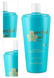 Kondicionér pre poškodené vlasy Kléral System Orchid Oil Instant Cream Conditioner - 1000 ml (201) + darček zadarmo 4