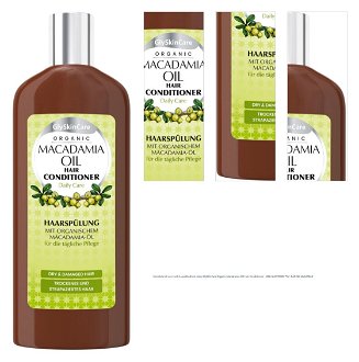 Kondicionér pre suché a poškodené vlasy GlySkinCare Organic Macadamia Oil Hair Conditioner - 250 ml (WYR000177) 1