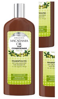 Kondicionér pre suché a poškodené vlasy GlySkinCare Organic Macadamia Oil Hair Conditioner - 250 ml (WYR000177) 3