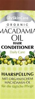 Kondicionér pre suché a poškodené vlasy GlySkinCare Organic Macadamia Oil Hair Conditioner - 250 ml (WYR000177) 5