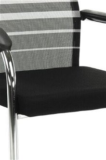 Konferenčná stolička Esin - sivá / čierna 5