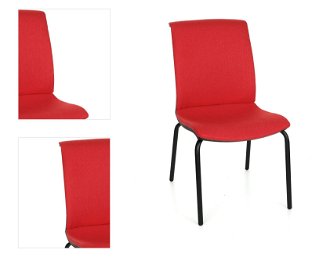 Konferenčná stolička Libon 4L BT - červená / čierna 4