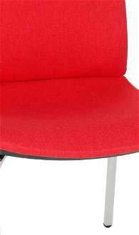 Konferenčná stolička Libon 4L BT - červená / čierna / chróm 5