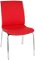 Konferenčná stolička Libon 4L BT - červená / čierna / chróm
