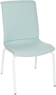 Konferenčná stolička Libon 4L WT - mentolová / biela