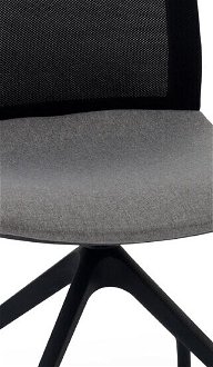 Konferenčná stolička Libon Cross BS - sivá / čierna 5