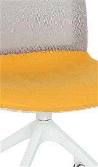 Konferenčná stolička Libon Cross Roll WS - žltá / sivá / biela 5