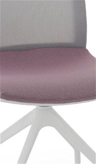Konferenčná stolička Libon Cross WS - staroružová / sivá / biela 5