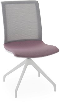 Konferenčná stolička Libon Cross WS - staroružová / sivá / biela 2