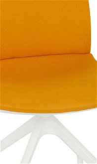 Konferenčná stolička Libon Cross WT - žltá / biela 5
