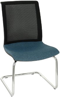 Konferenčná stolička Libon V BS - modrá / čierna / chróm 2