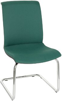 Konferenčná stolička Libon V BT - tmavozelená / čierna / chróm