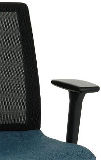 Konferenčná stolička s podrúčkami Libon 4L BS R1 - modrá / čierna / chróm 7