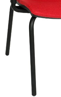 Konferenčná stolička s podrúčkami Libon 4L BT R1 - červená / čierna 8