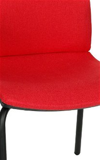 Konferenčná stolička s podrúčkami Libon 4L BT R1 - červená / čierna 5