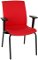 Konferenčná stolička s podrúčkami Libon 4L BT R1 - červená / čierna